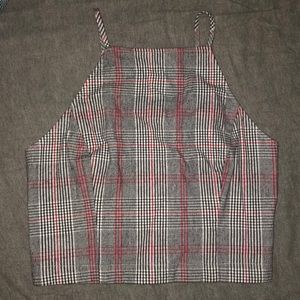 Plaid crop top